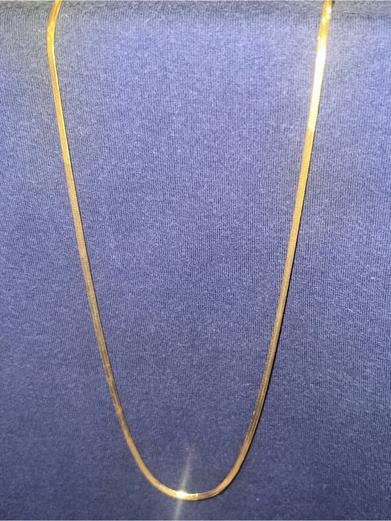 Jewelry - 18K Vintage Italian Herringbone Necklace